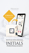 Cargar imagen en el visor de la galería, Invitación Digital Initials